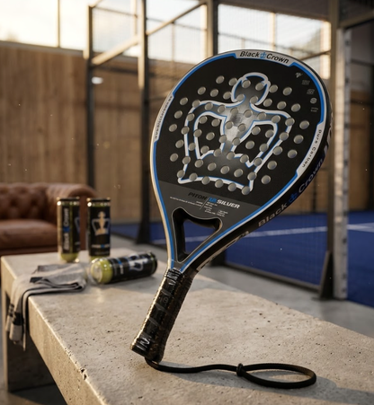 Black Crown Piton 12 Silver padel racket