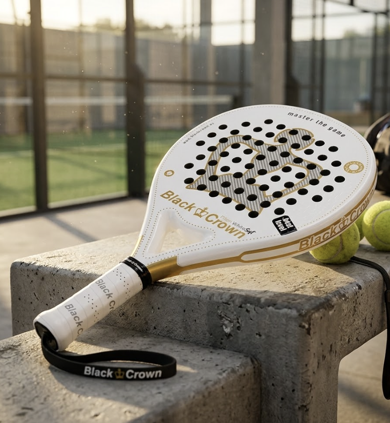 Black Crown Piton White Soft padel racket
