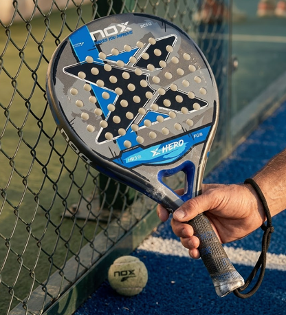 Nox X-hero blue 2026 padel racket