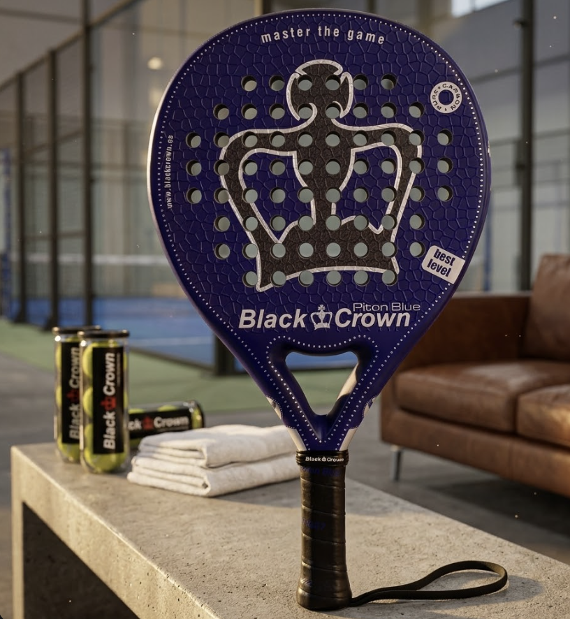 Black Crown Piton blue padel racket