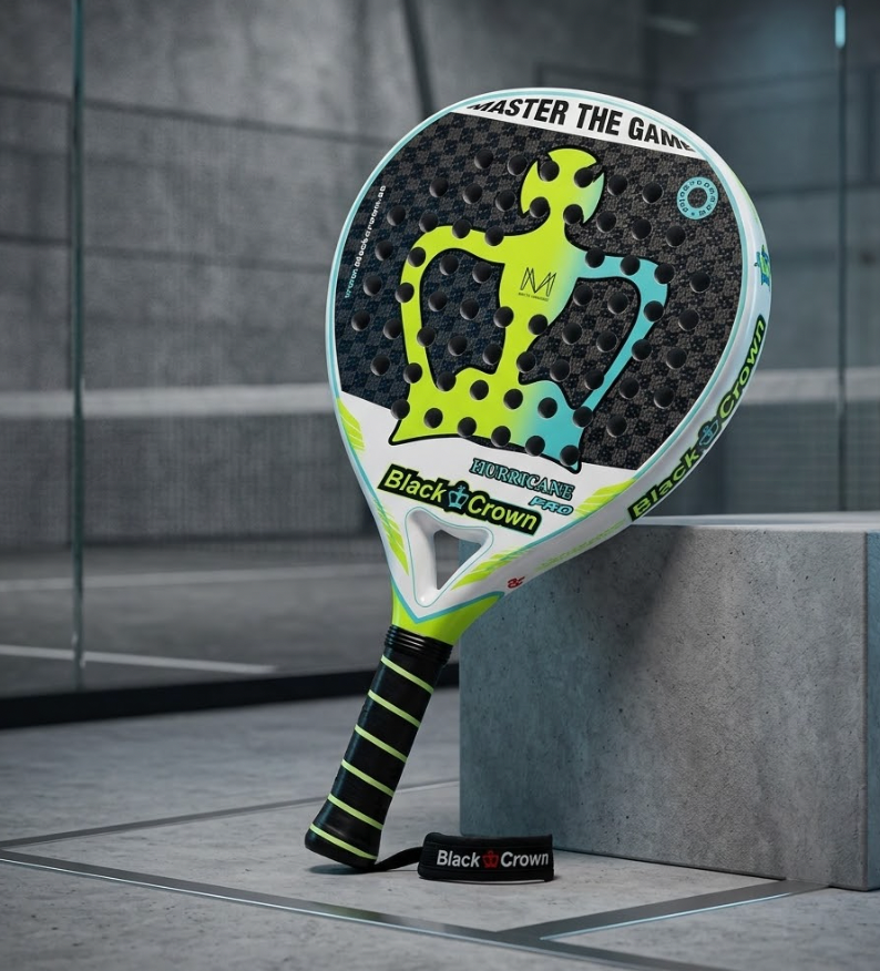 Black Crown Hurricane Pro padel racket